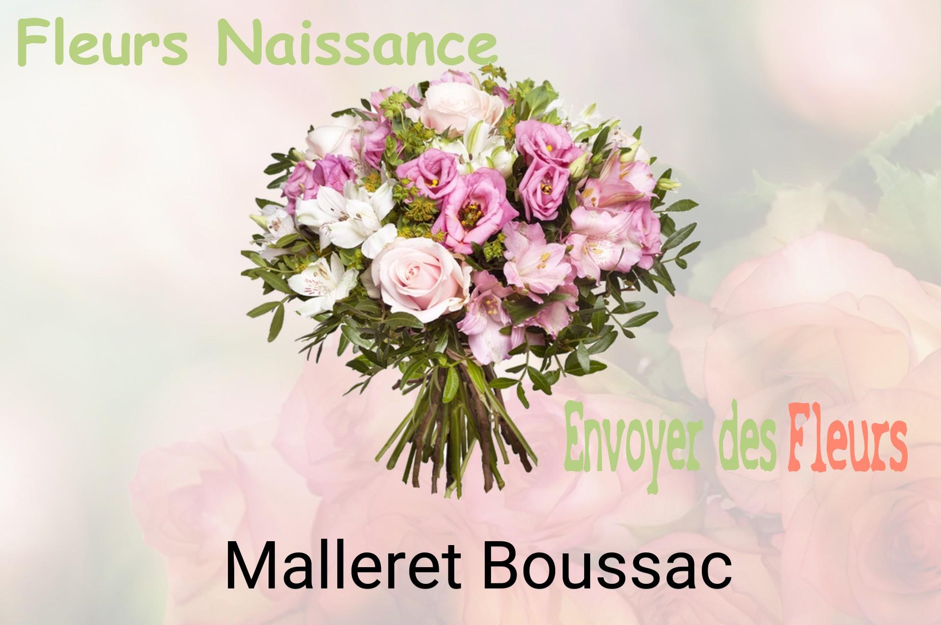 Bouquet de fleurs de naissance livré à Malleret-Boussac
